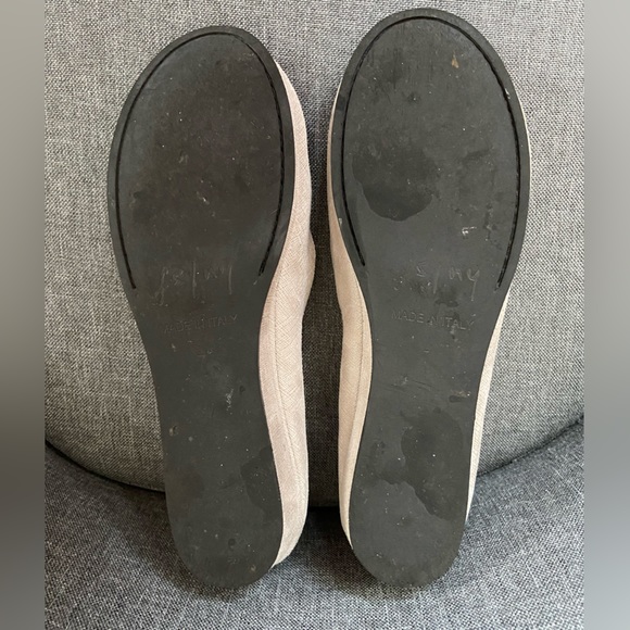 French Sole fs/ny Zeppa Leather Wedge in Light Grey Cartizze 7 - Picture 5 of 8